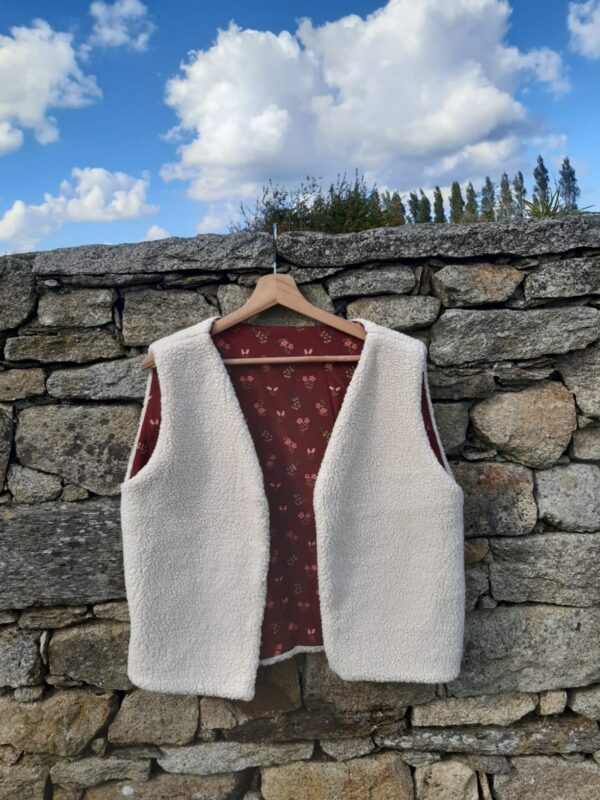 gilet de berger exterieur sherpa interieur velour milleraies 2 les bobines de ganou